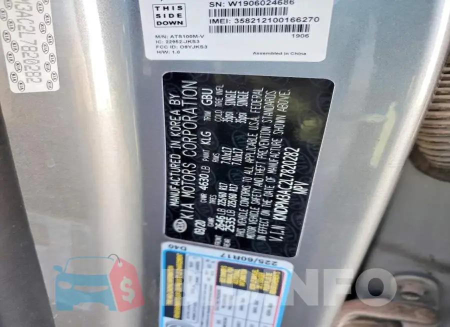 KNDPM3AC2L7820282 Photo# 12