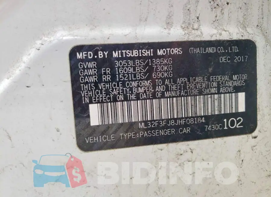 ML32F3FJ8JHF08184 Photo# 12