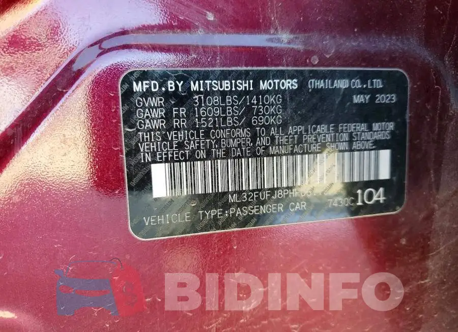 ML32FUFJ8PHF06112 Photo# 12