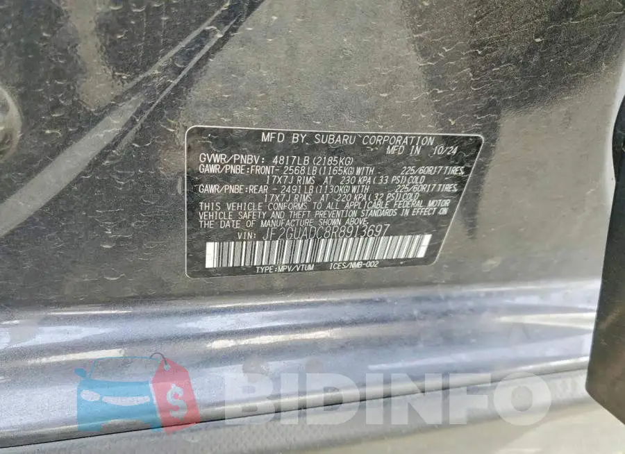JF2GUADC8R8913697 Photo# 14