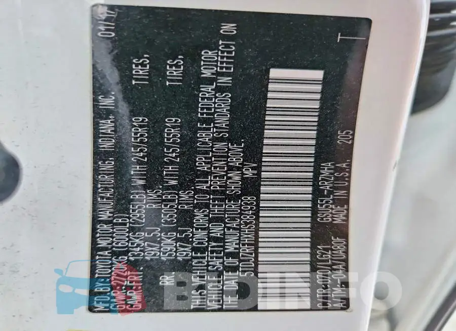 5TDJZRFHXHS384938 Photo# 14