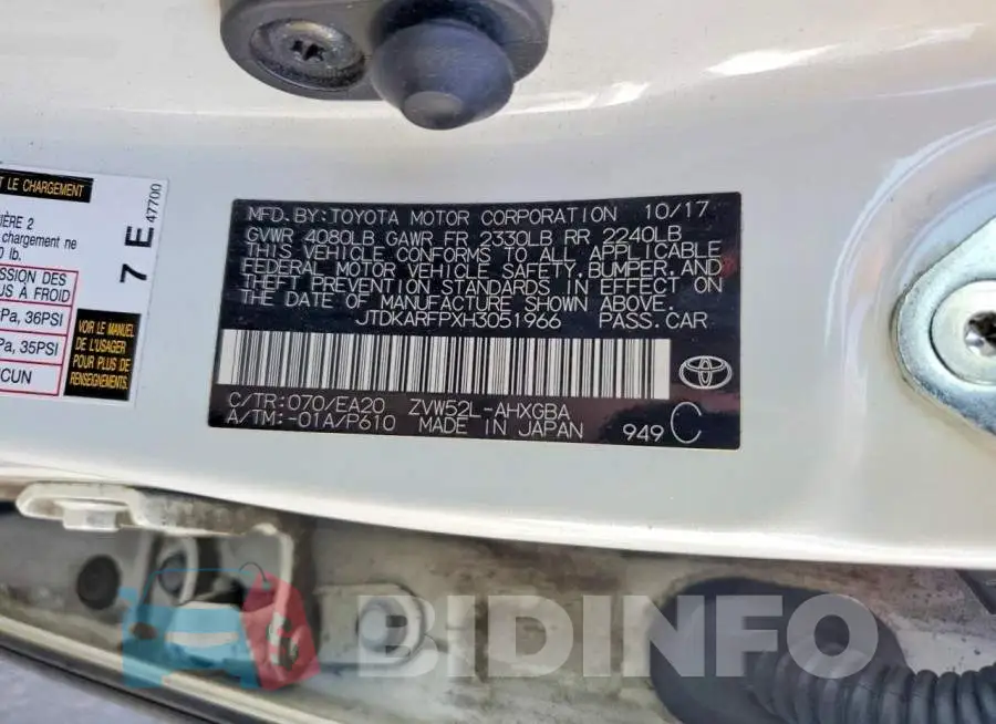 JTDKARFPXH3051966 Photo# 12