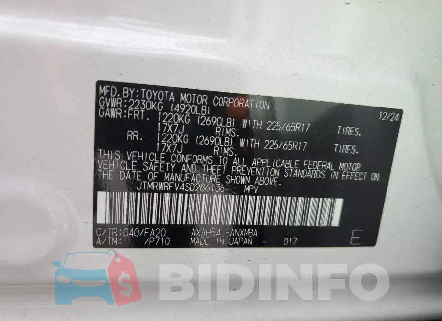 JTMRWRFV4SD286136 Photo# 13