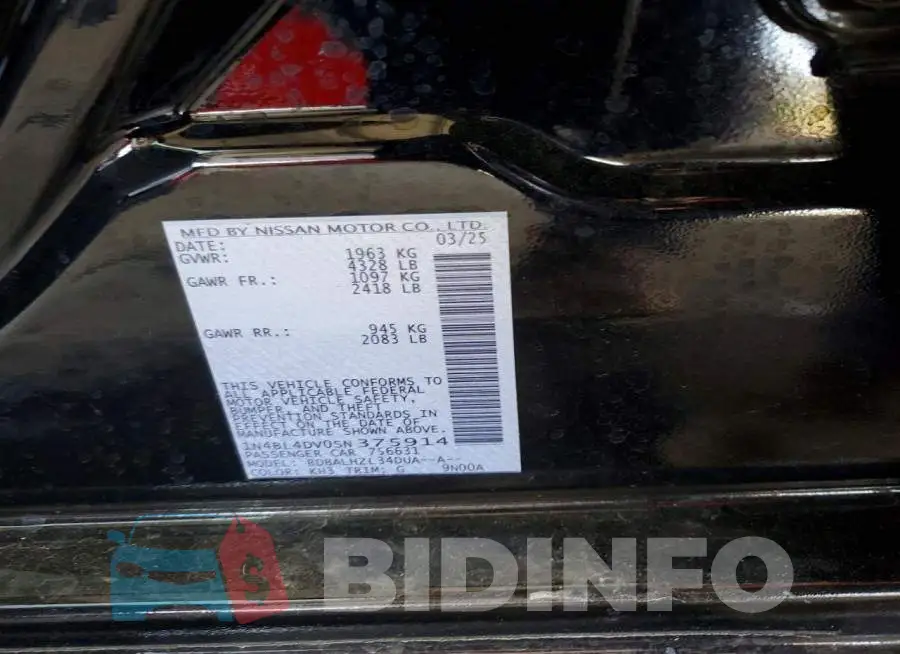 1N4BL4DV0SN375914 Photo# 12