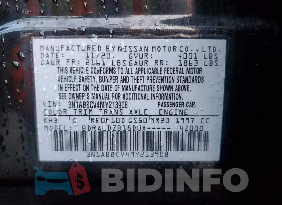 3N1AB8CV4MY213908 Photo# 12