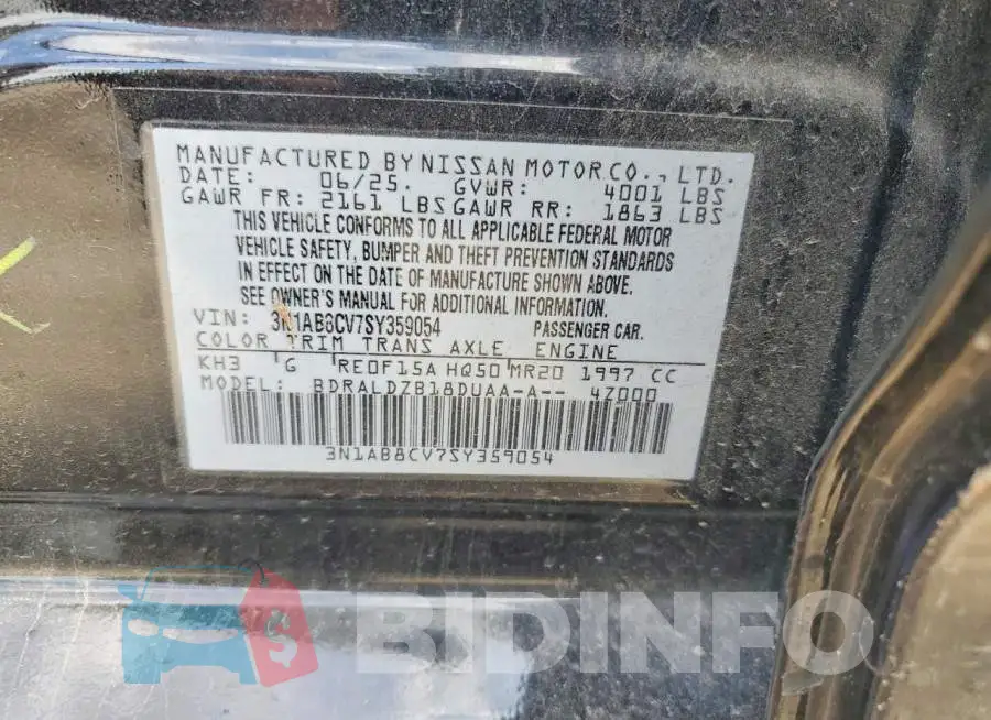 3N1AB8CV7SY359054 Photo# 12