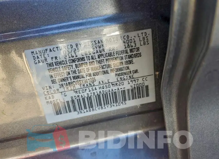 3N1AB8CV8SY341095 Photo# 13