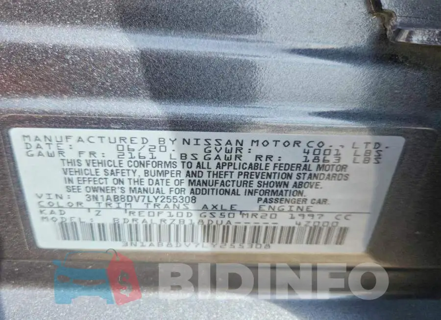3N1AB8DV7LY255308 Photo# 13