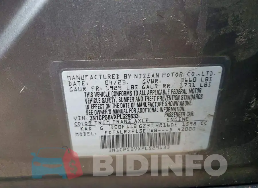 3N1CP5BVXPL529633 Photo# 13