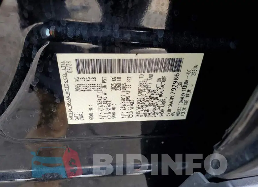 5N1BT3AA3PC797986 Photo# 13