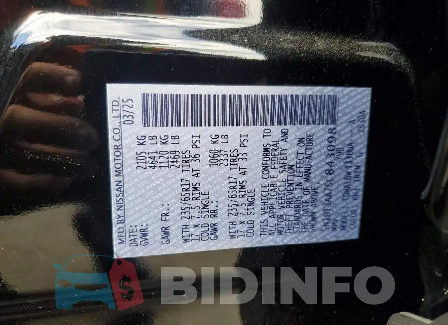 5N1BT3AA7SC843098 Photo# 12