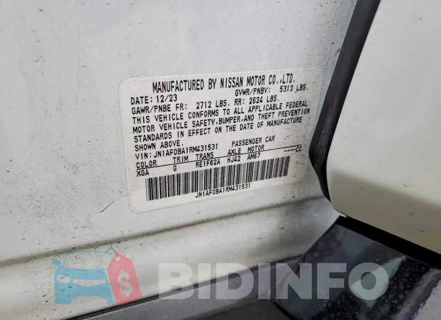 JN1AF0BA1RM431531 Photo# 14