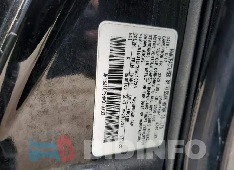 JN1BJ1CP3HW010733 Photo# 12