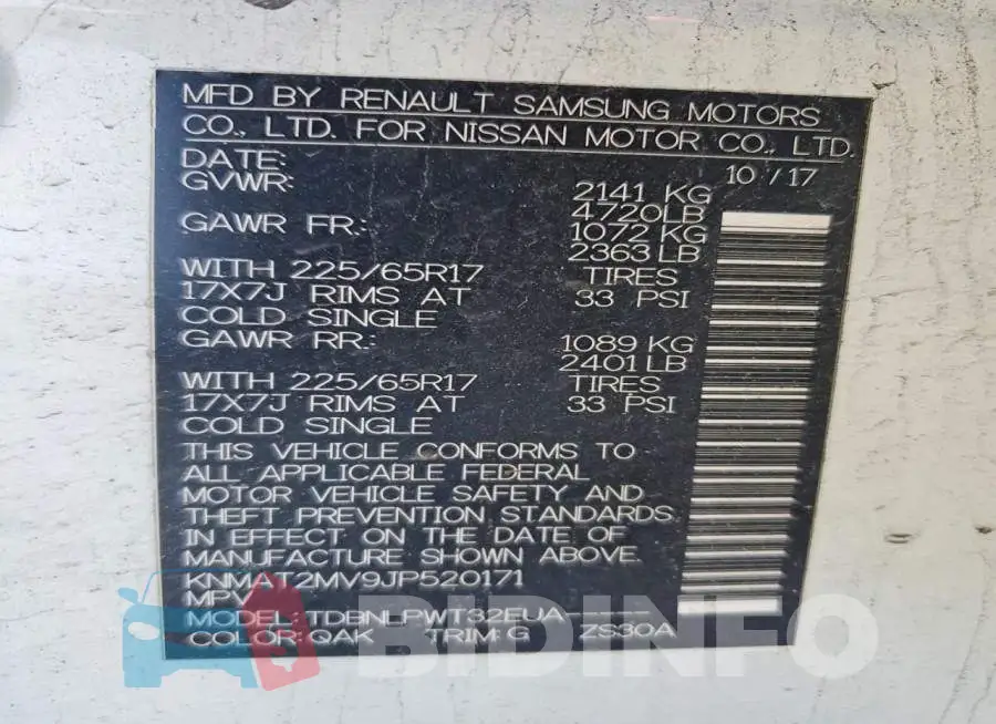KNMAT2MV9JP520171 Photo# 13