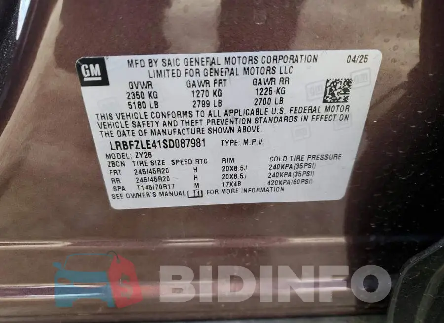 LRBFZLE41SD087981 Photo# 12