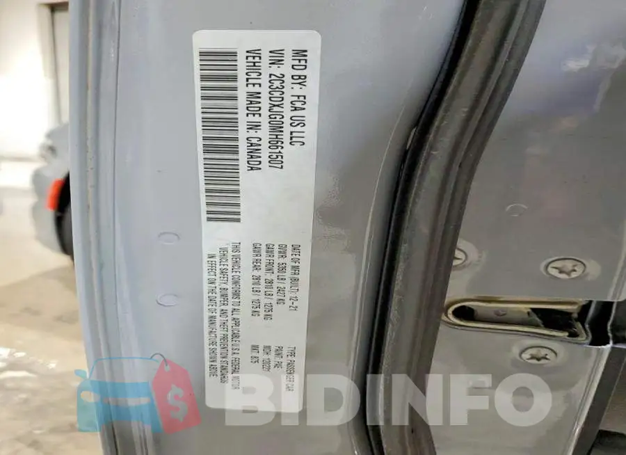 2C3CDXJG0MH661507 Photo# 12