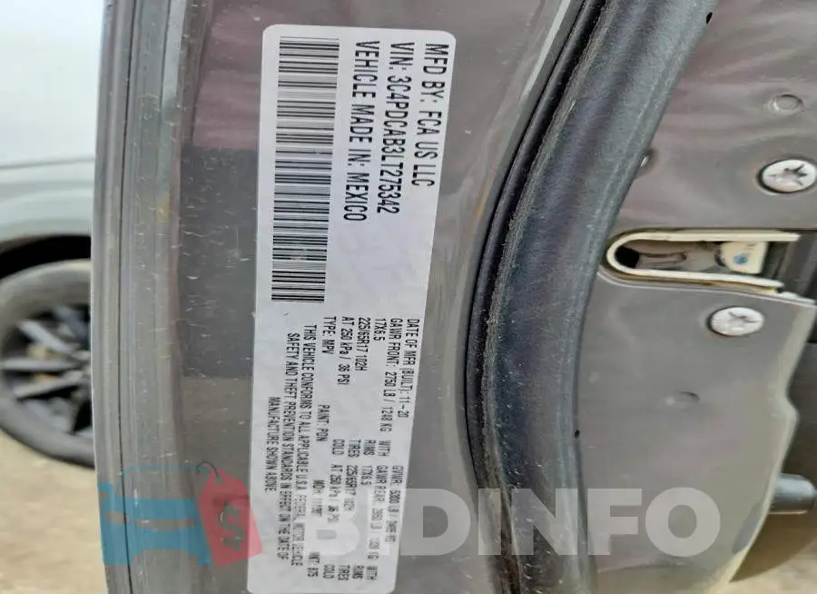 3C4PDCAB3LT275342 Photo# 13