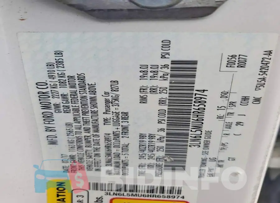 3LN6L5MU6HR658974 Photo# 12