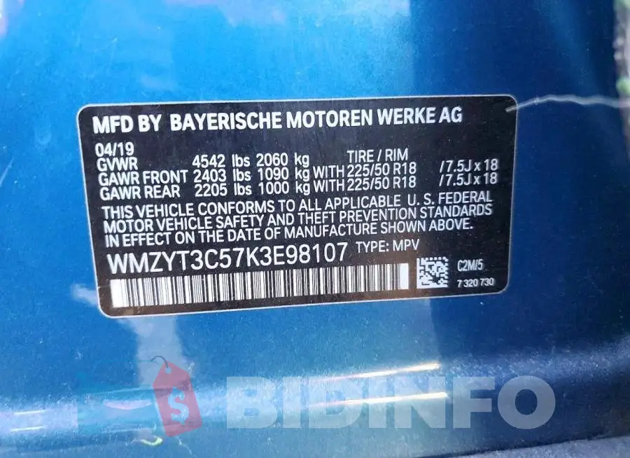 WMZYT3C57K3E98107 Photo# 12