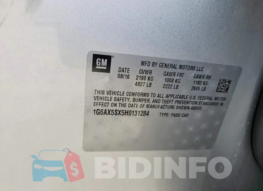 1G6AX5SX5H0131284 Photo# 12