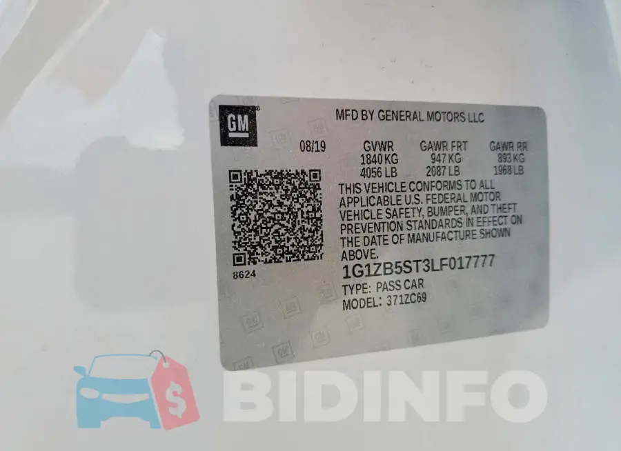 1G1ZB5ST3LF017777 Photo# 12