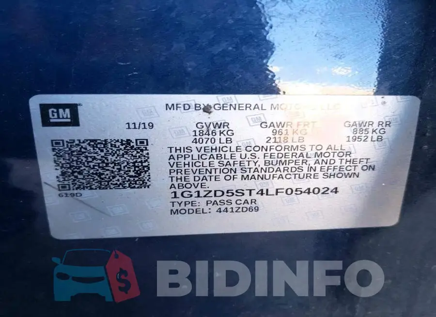 1G1ZD5ST4LF054024 Photo# 12