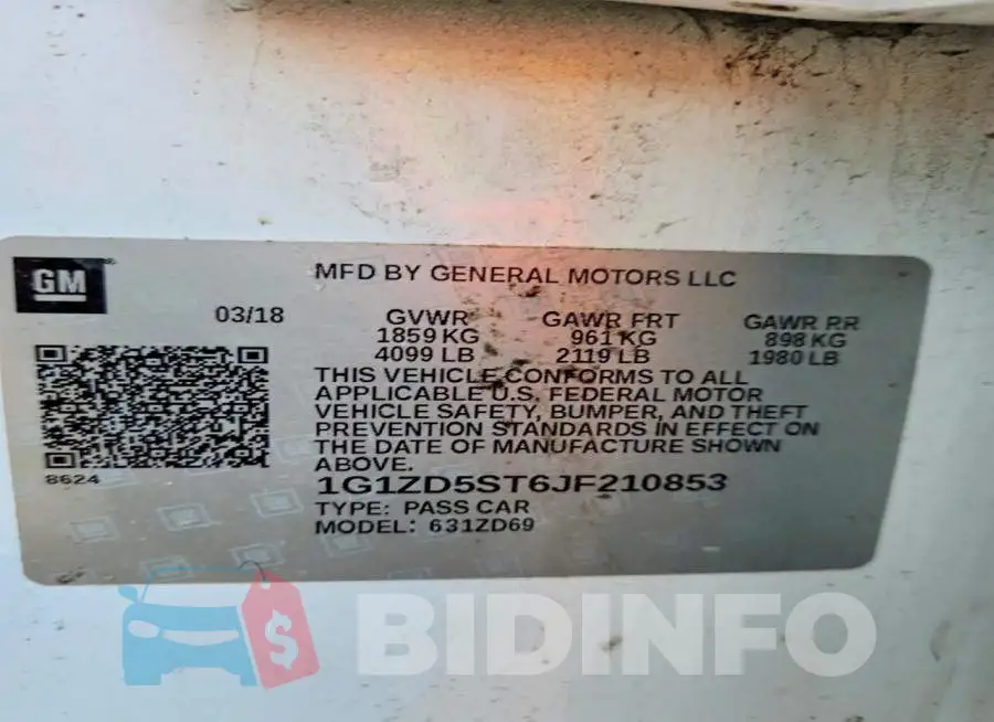 1G1ZD5ST6JF210853 Photo# 13