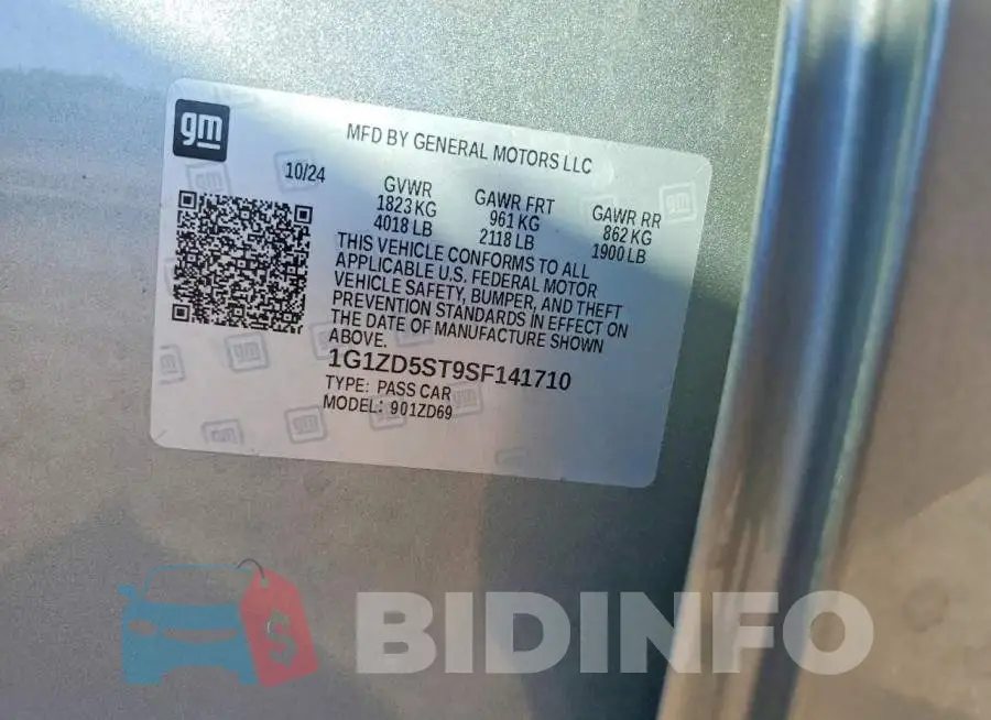 1G1ZD5ST9SF141710 Photo# 12