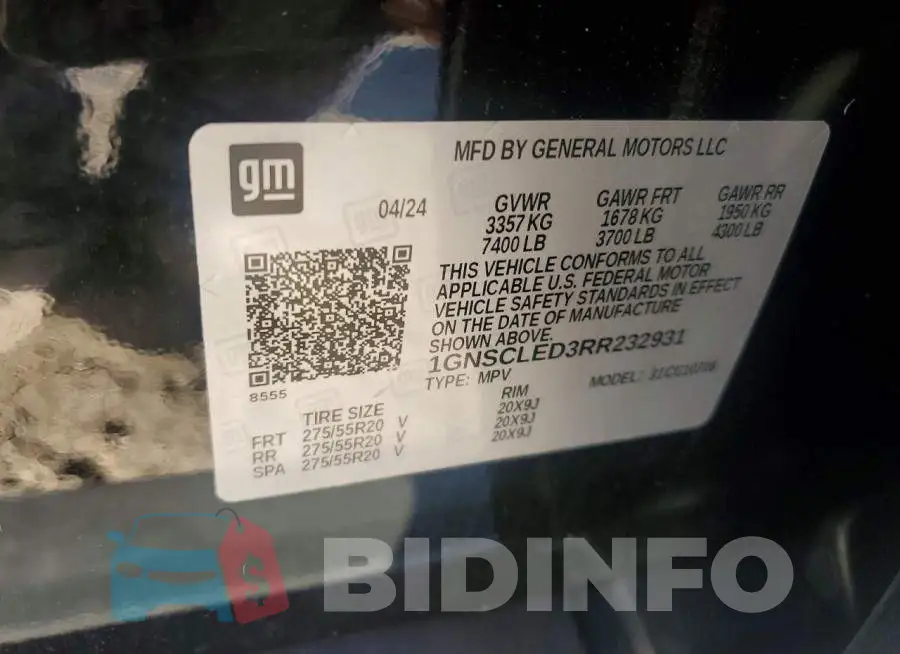 1GNSCLED3RR232931 Photo# 14