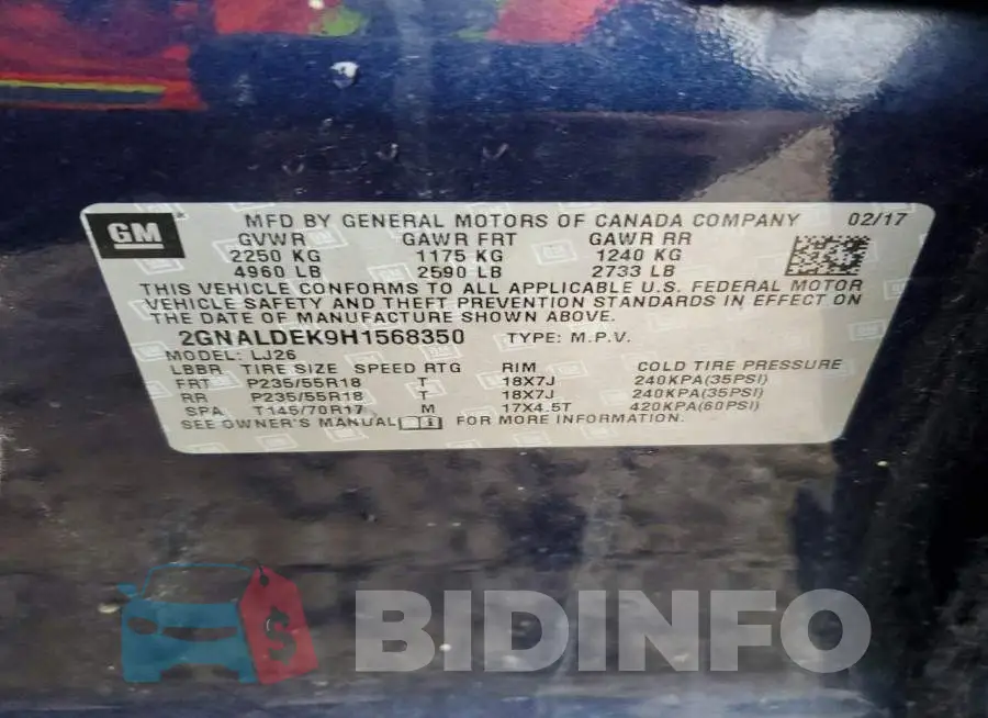 2GNALDEK9H1568350 Photo# 14