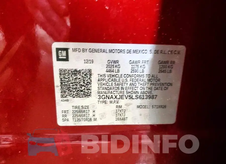 3GNAXJEV5LS613987 Photo# 13