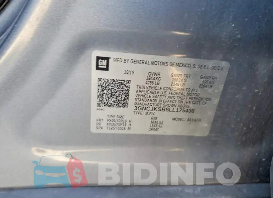 3GNCJKSB6LL175436 Photo# 13
