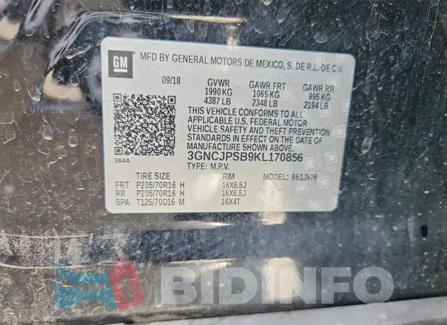 3GNCJPSB9KL170856 Photo# 13