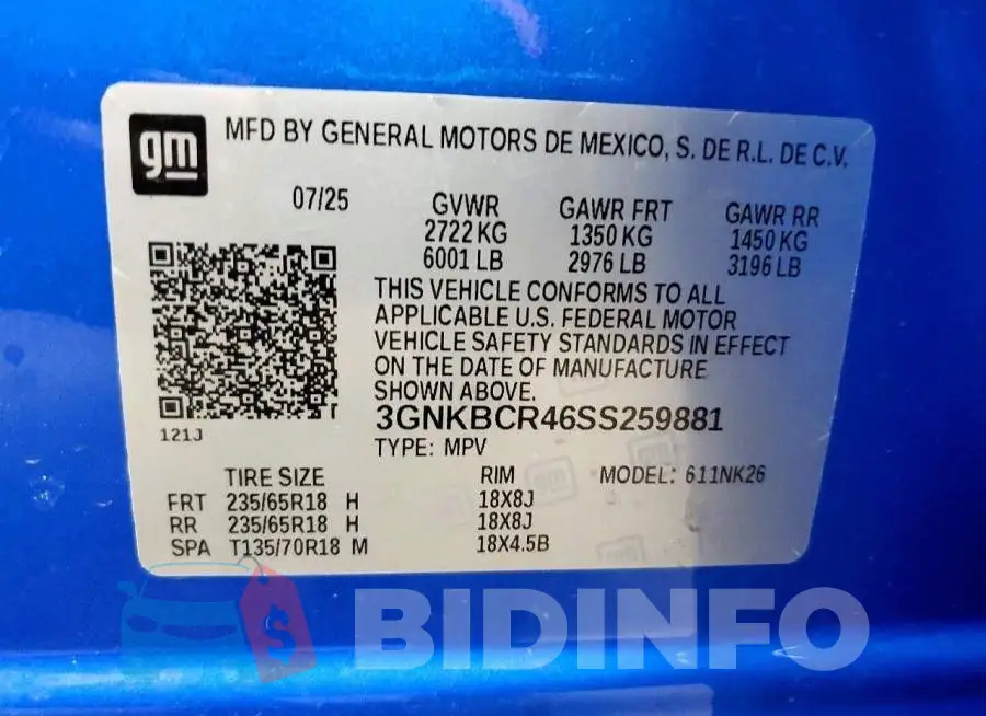 3GNKBCR46SS259881 Photo# 12
