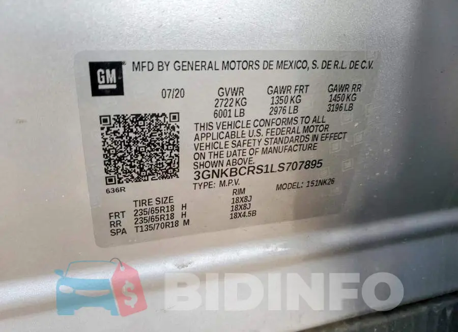 3GNKBCRS1LS707895 Photo# 13