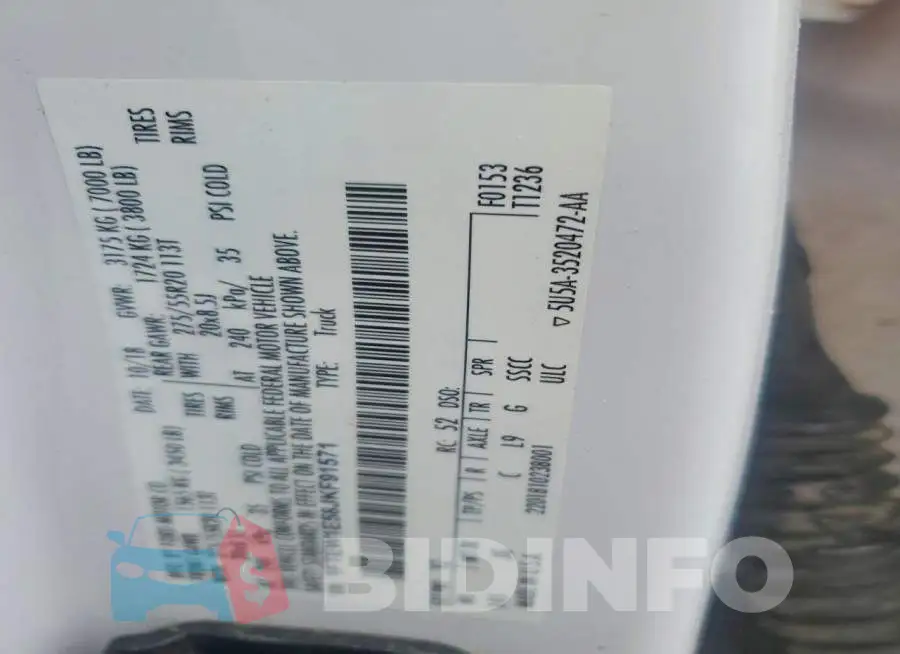 1FTEW1E58JKF91571 Photo# 12