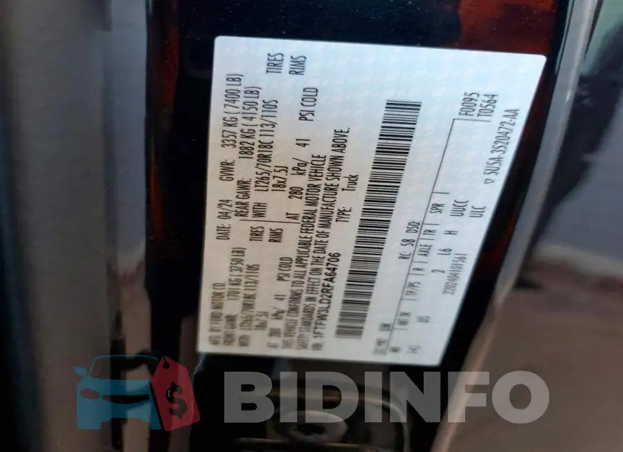 1FTFW3LD2RFA64706 Photo# 12