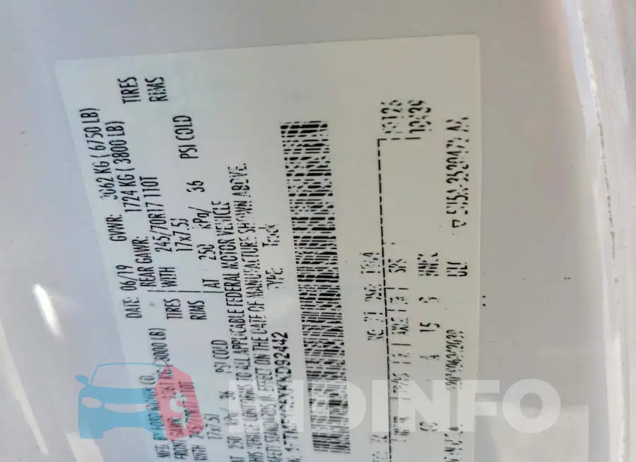 1FTMF1C5XKKD92442 Photo# 12