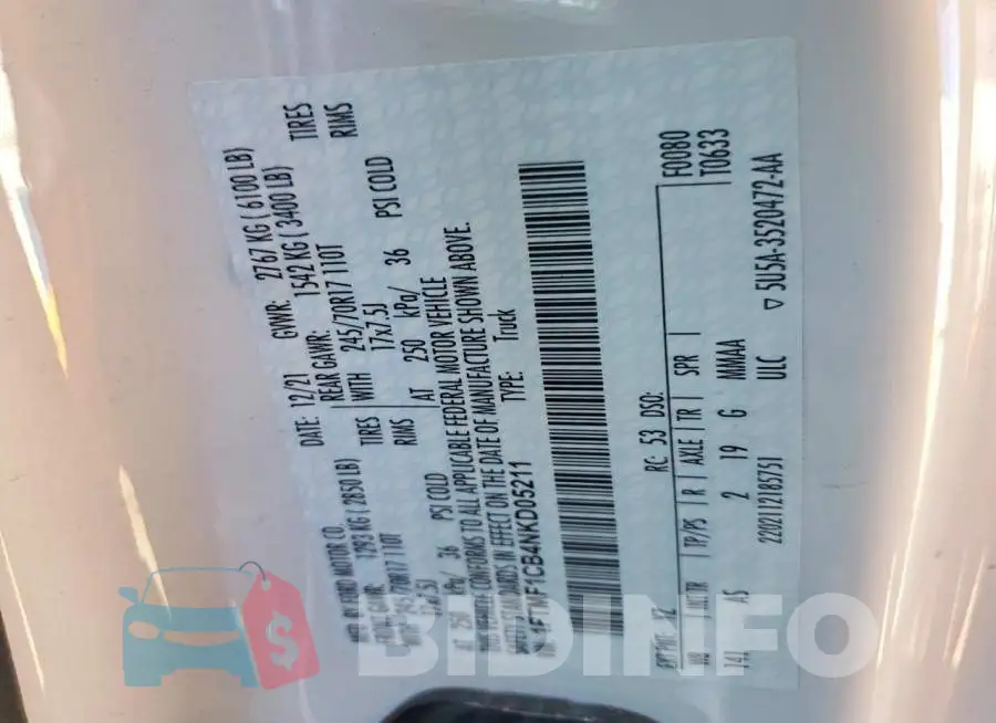 1FTMF1CB4NKD05211 Photo# 13