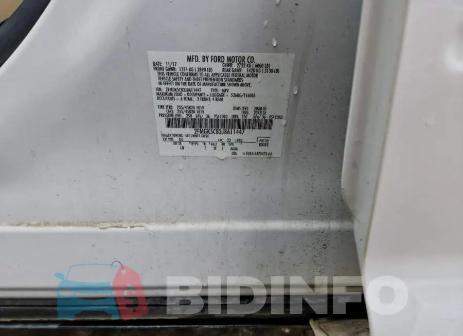 2FMGK5C83JBA11447 Photo# 13