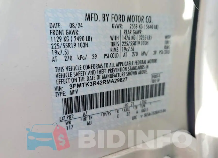 3FMTK3R42RMA29827 Photo# 12
