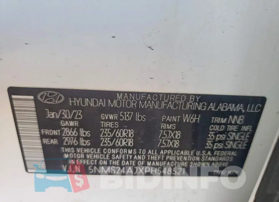 5NMS24AJXPH548521 Photo# 13