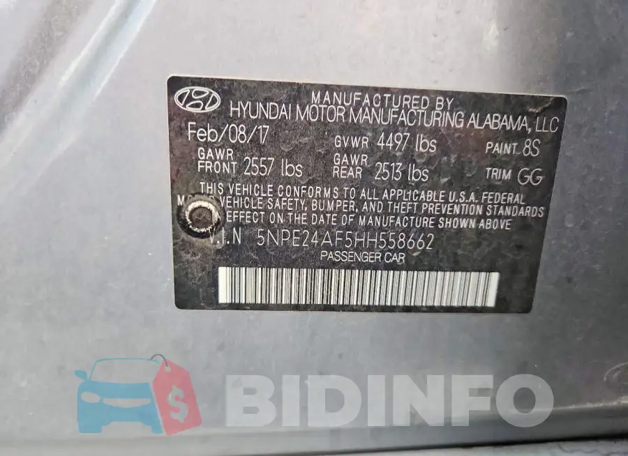 5NPE24AF5HH558662 Photo# 12