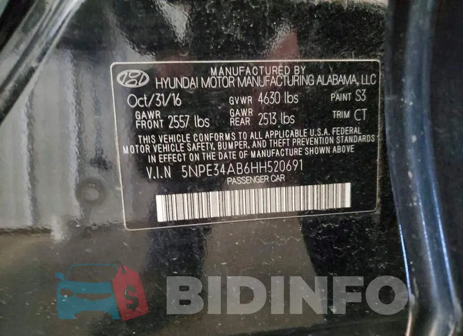 5NPE34AB6HH520691 Photo# 12
