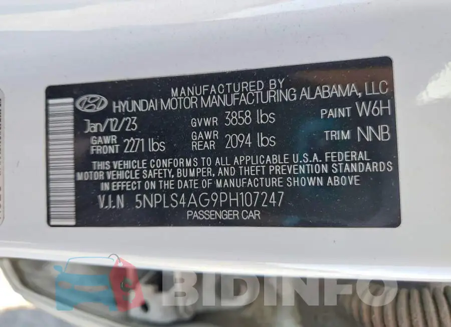 5NPLS4AG9PH107247 Photo# 13