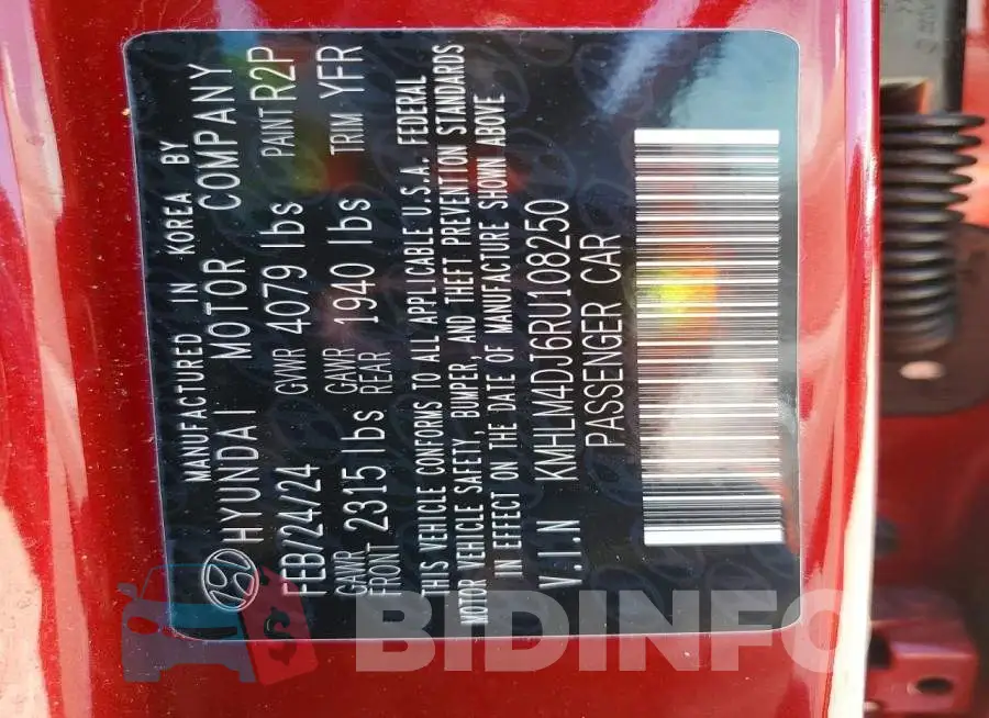 KMHLM4DJ6RU108250 Photo# 13