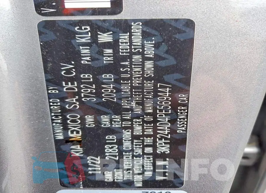 3KPF24AD4PE569447 Photo# 12