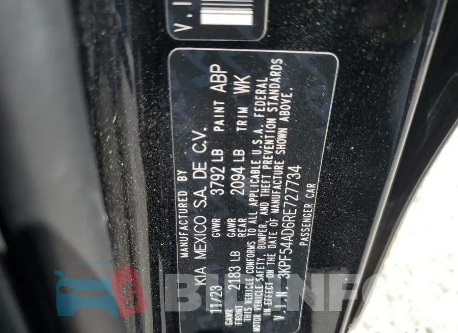 3KPF54AD6RE727734 Photo# 13