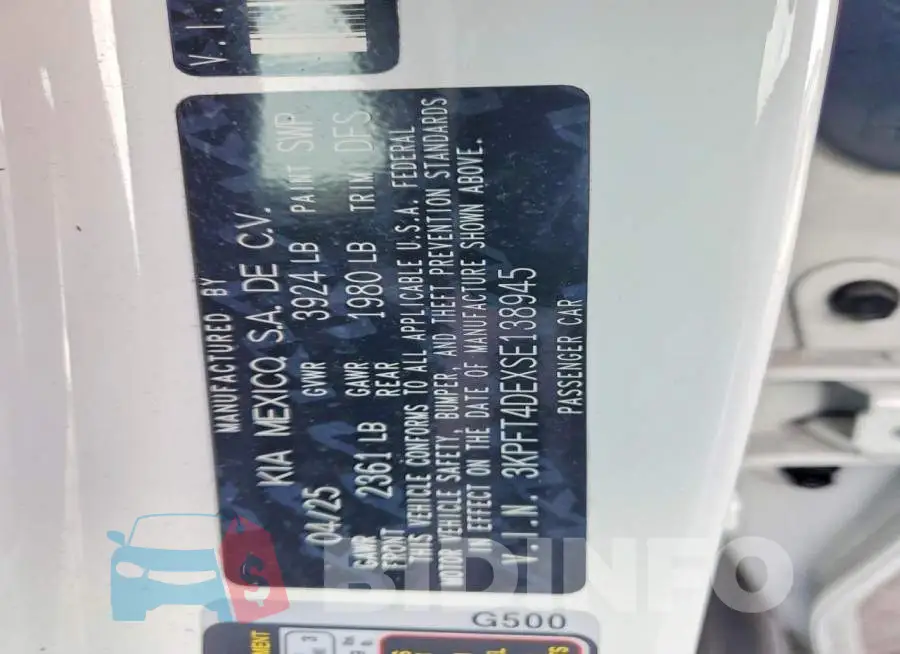 3KPFT4DEXSE138945 Photo# 12