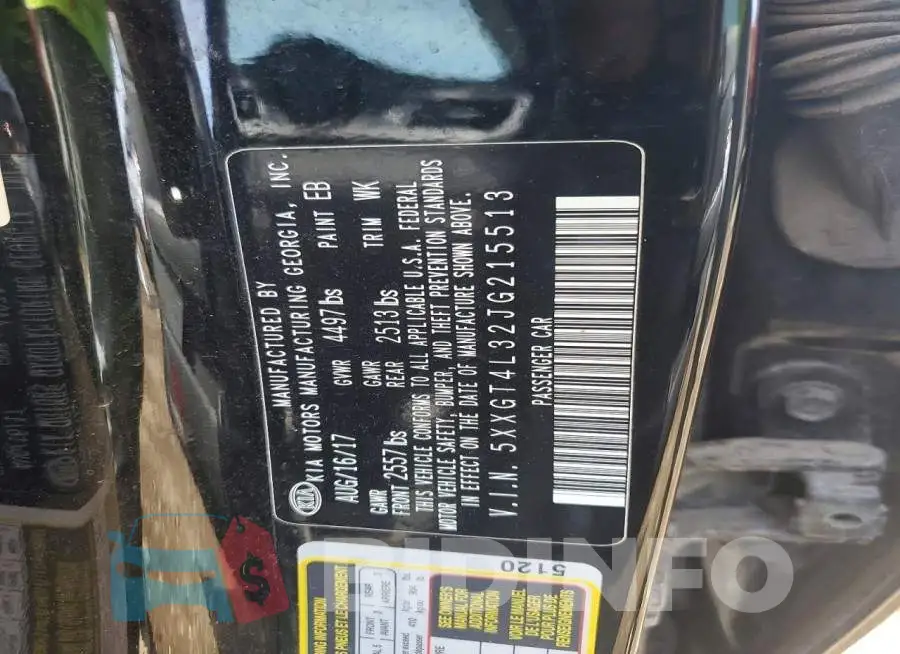 5XXGT4L32JG215513 Photo# 12